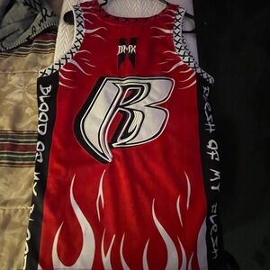 DMX Ruff Rider Red Graphic Sleeveless Jersey